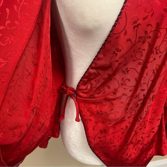 - SL Petites vintage red wrap top size 6/8 - Picture 5 of 7